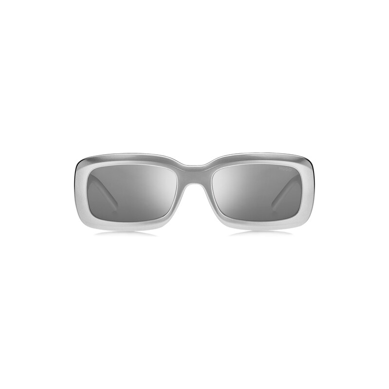 HUGO Grey sunglasses with stacked-logo temples