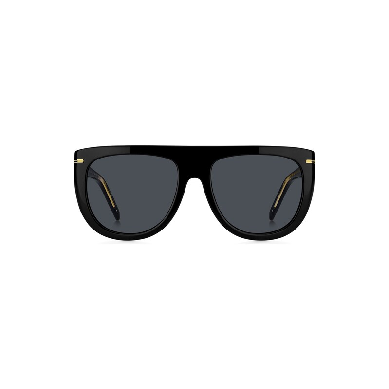 BOSS Black-acetate sunglasses with gold-tone hardware