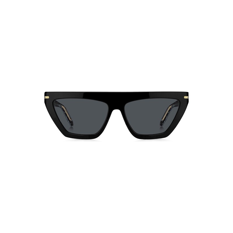 BOSS Black-acetate sunglasses with gold-tone details