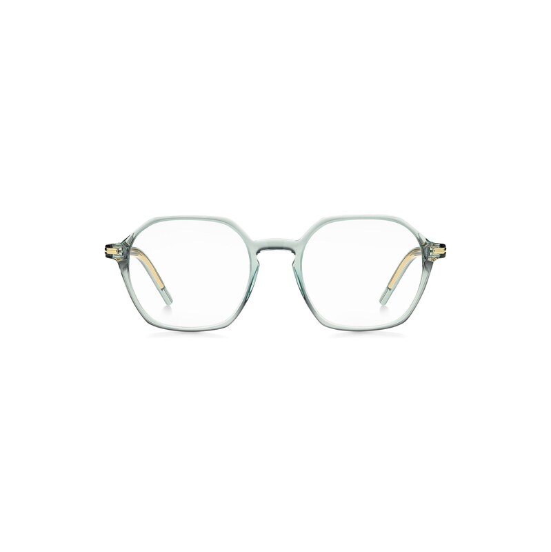 BOSS Aqua-acetate optical frames with gold-tone temples