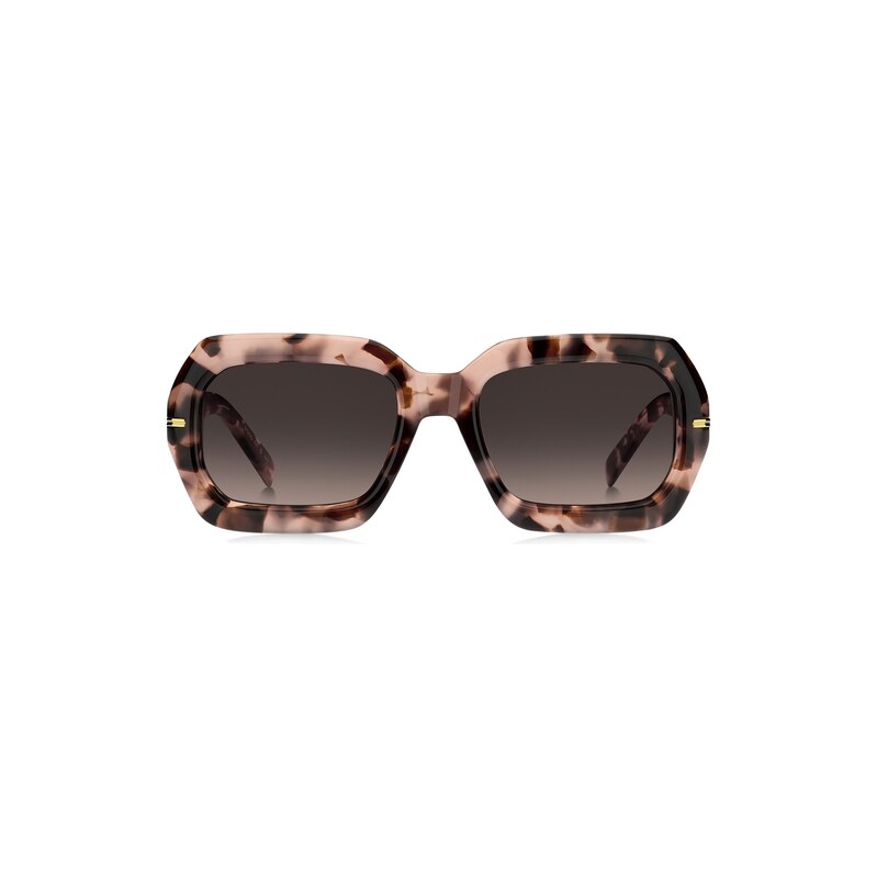 BOSS Pink-Havana sunglasses with gold-tone hinges