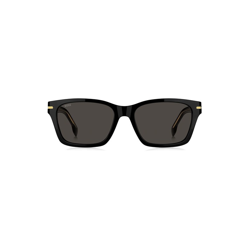 BOSS Black-acetate sunglasses with gold-tone hinges