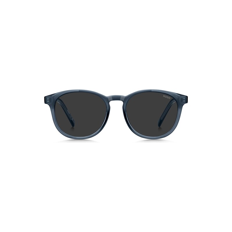 HUGO Blue-acetate sunglasses with rubber trim