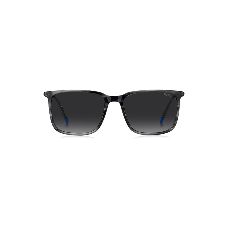 HUGO Grey sunglasses in patterned acetate with tubular metal