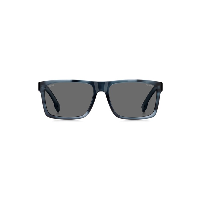 BOSS Blue-acetate sunglasses with patterned frames