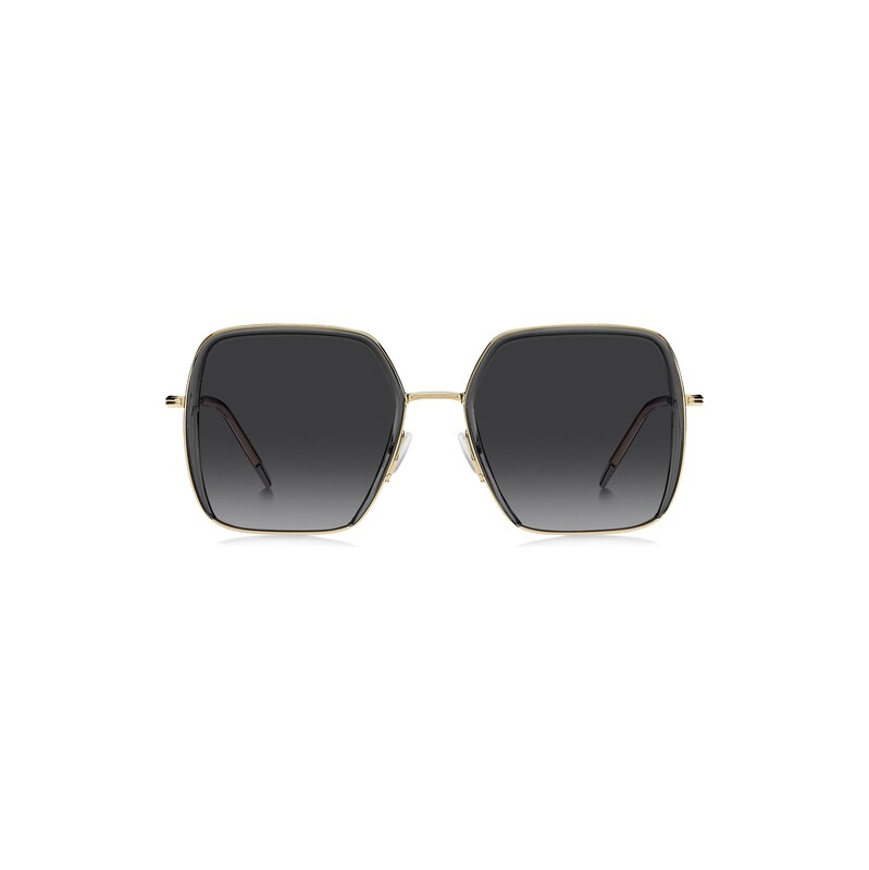 BOSS Grey-acetate sunglasses with gold-tone steel