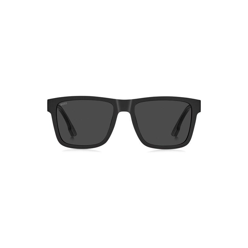 BOSS Matte-black sunglasses with logo insert
