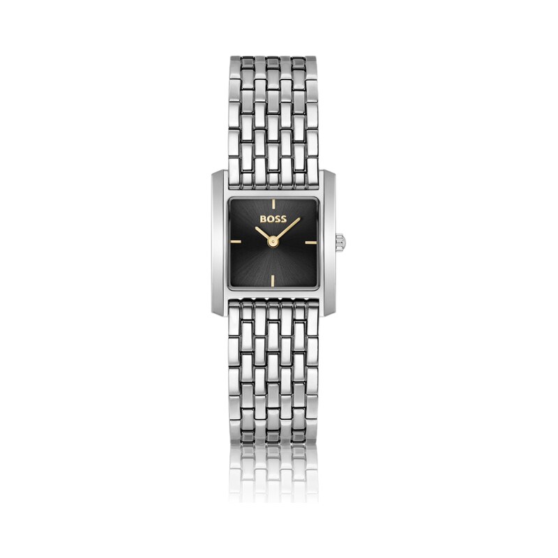 BOSS Silver-tone watch with square case