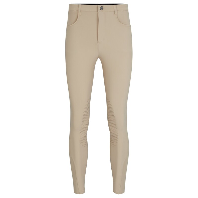 BOSS Equestrian knee-grip breeches in power-stretch material