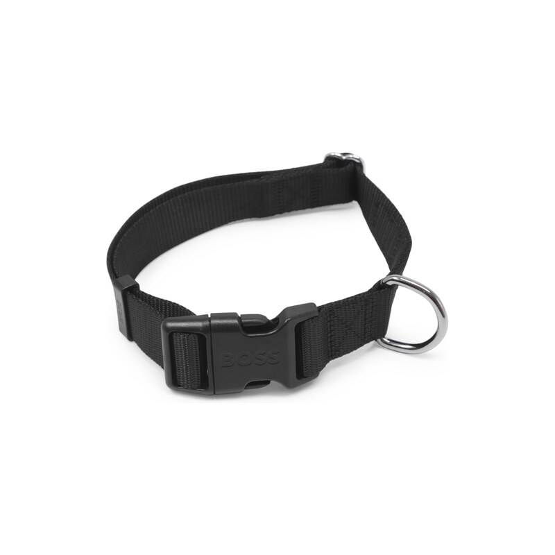 BOSS Dog collar with silicone logo patch