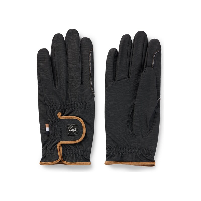BOSS Equestrian riding gloves in faux leather