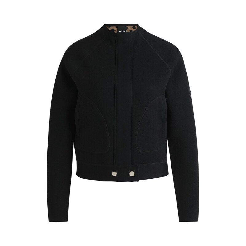 BOSS Equestrian cardigan with concealed closure