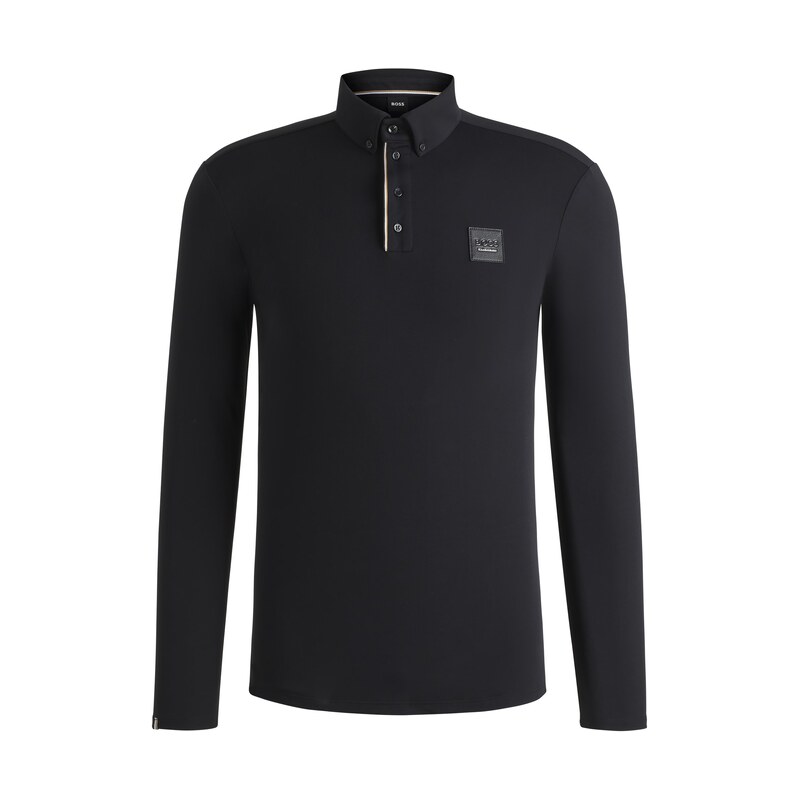 BOSS Equestrian training shirt in breathable stretch fabric