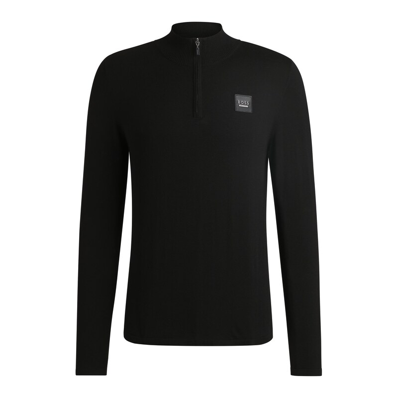 BOSS Equestrian troyer sweater with logo patch