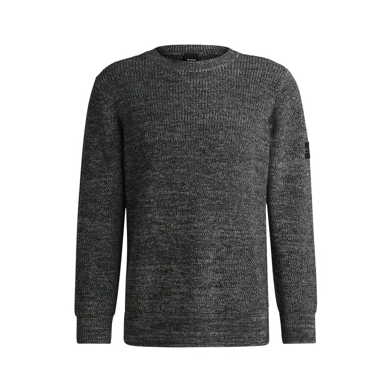 BOSS Equestrian sweater in a melange knit