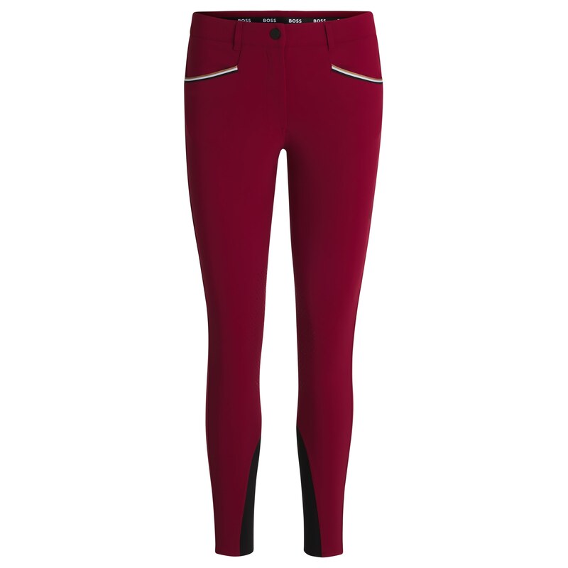 BOSS Equestrian slim-fit breeches with knee grip