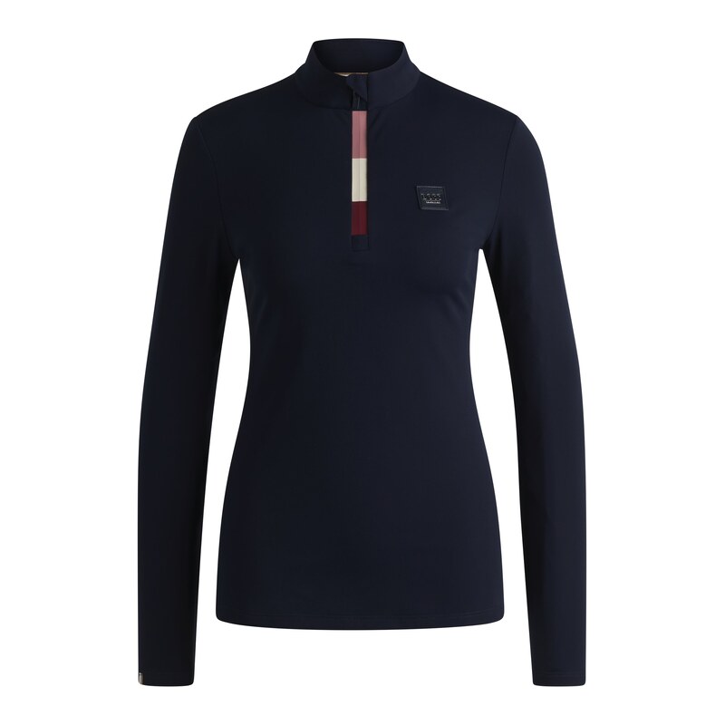 BOSS Equestrian slim-fit training shirt in super-stretch fabric
