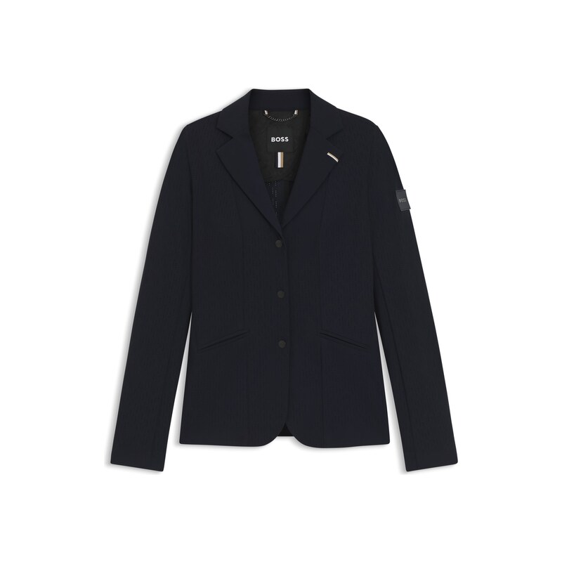 BOSS Equestrian show jacket in perforated stretch fabric