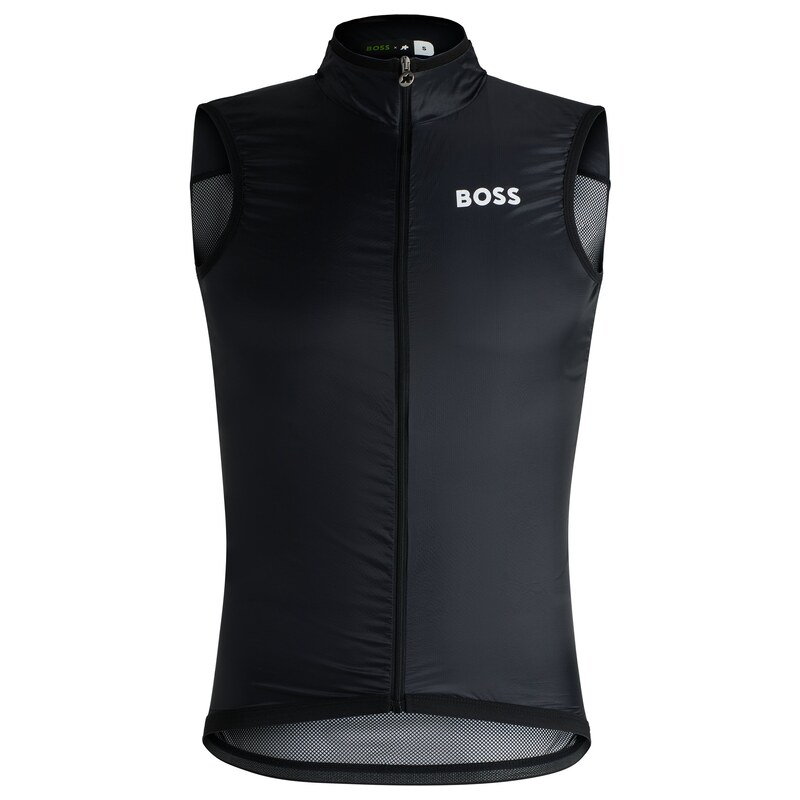 BOSS x ASSOS packable wind vest with breathable mesh back