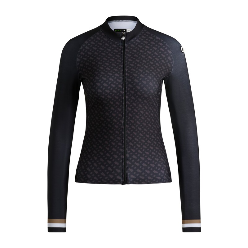 BOSS x ASSOS black training jersey with three rear pockets