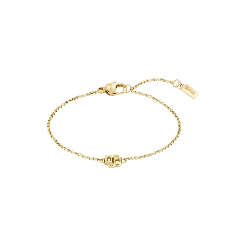 BOSS Gold-tone chain bracelet with Double B monogram
