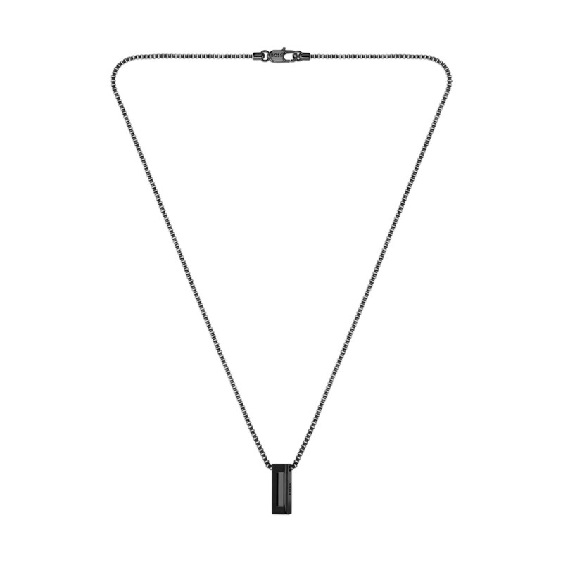 BOSS Brushed and polished necklace