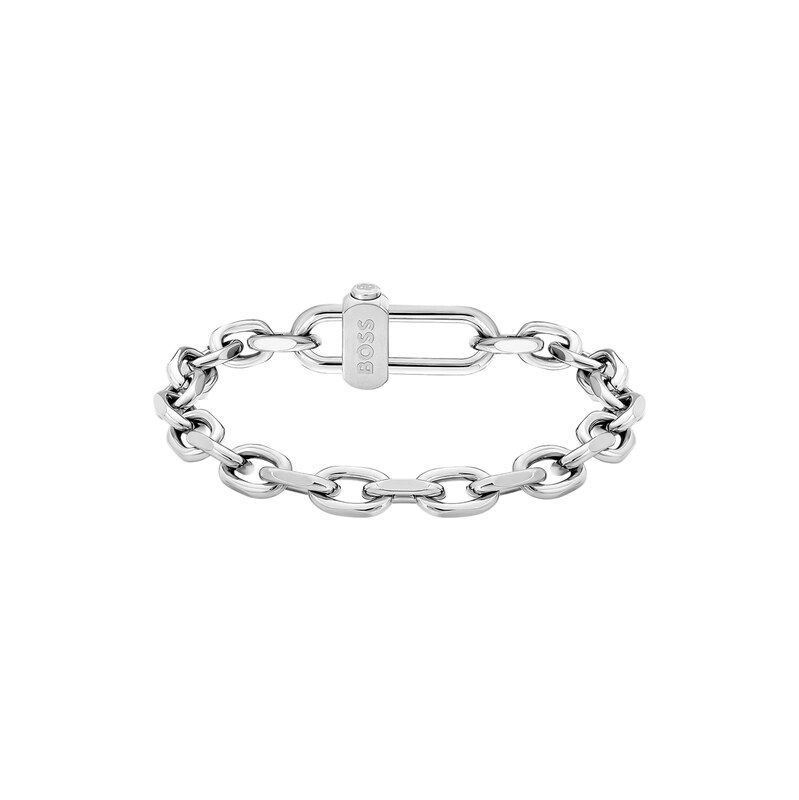 BOSS Braided bracelet with a magnetic logo clasp