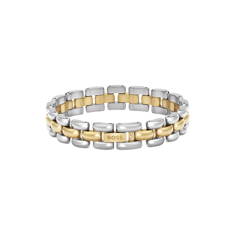 BOSS Two-tone link bracelet with engraved logo