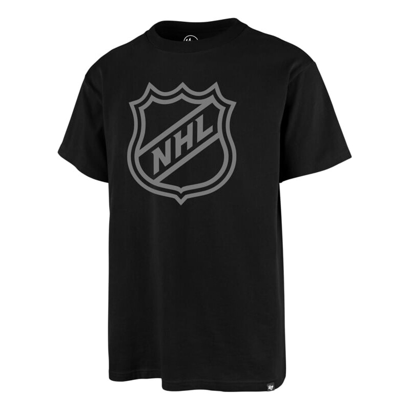 47 Brand Pánské tričko NHL Current Shield Imprint Echo Tee Černá