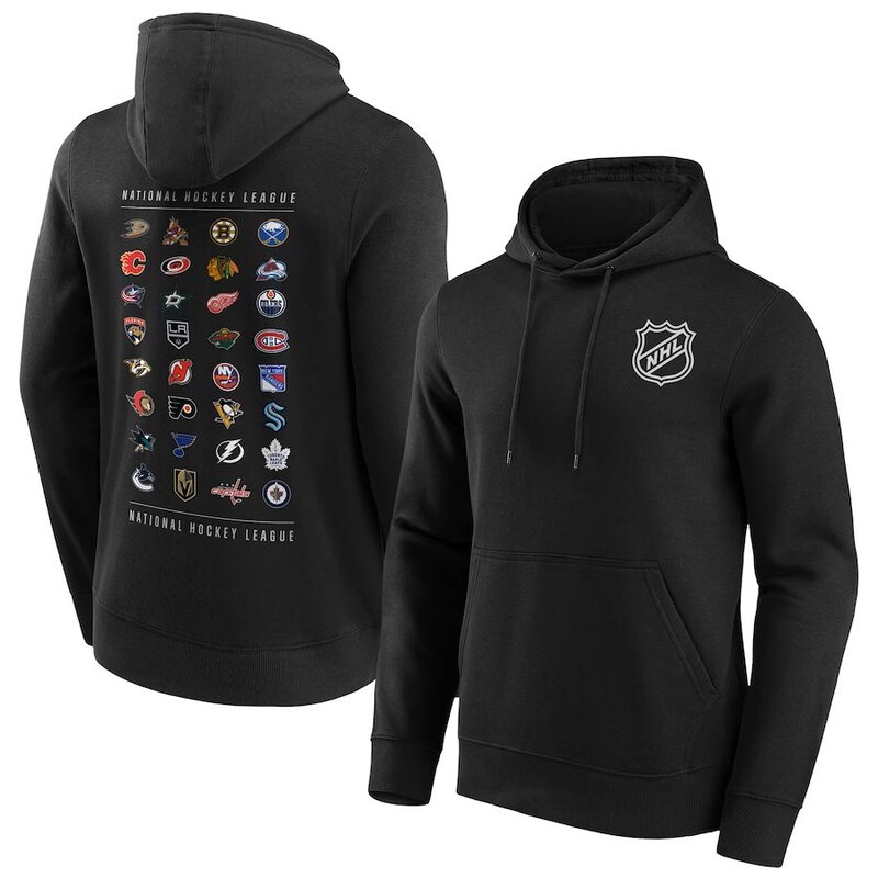 Fanatics Pánská mikina NHL All Team Graphic Hoodie Black Černá