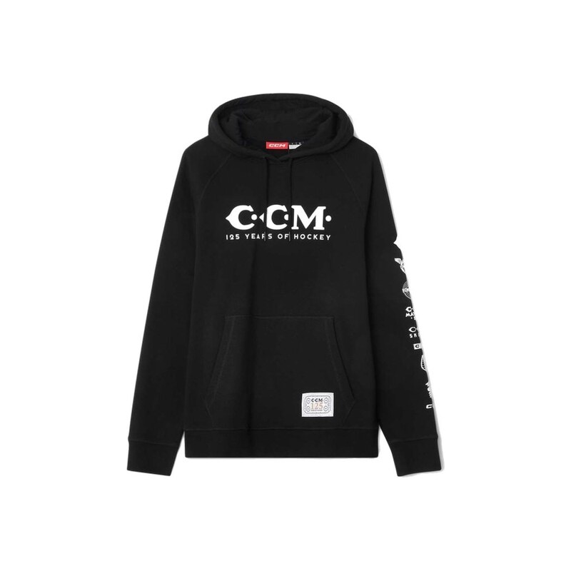 Pánská mikina CCM 125 Anniversary Hoodie Black Černá
