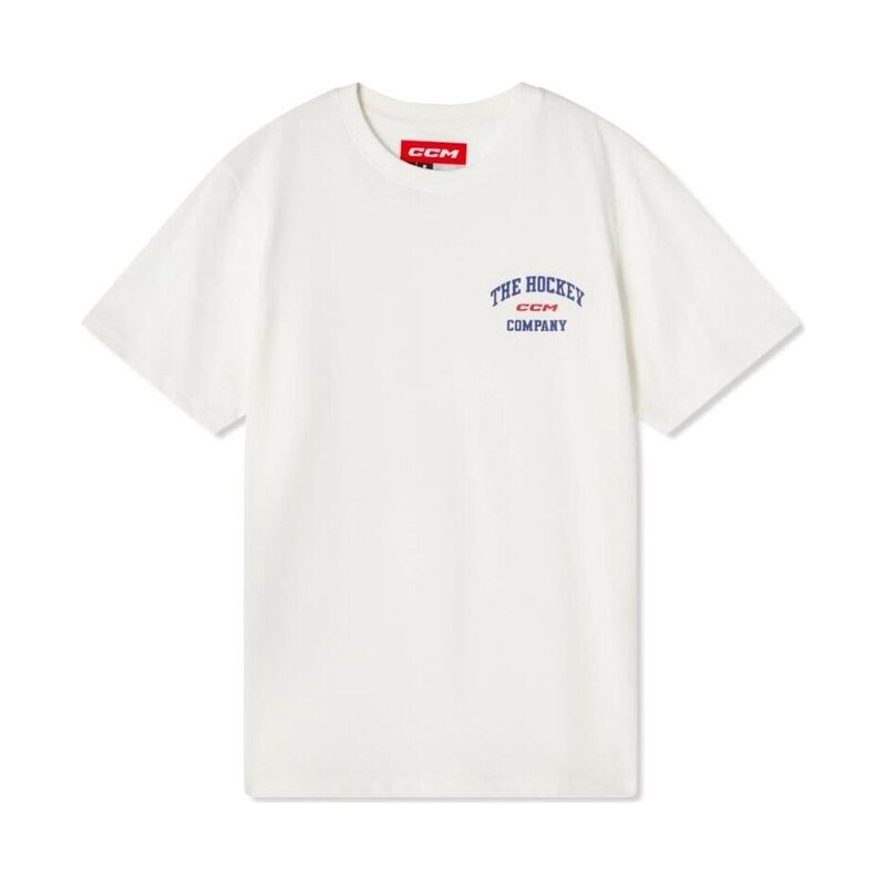 Pánské tričko CCM Athleisure Tee Blanc De Blanc bílá