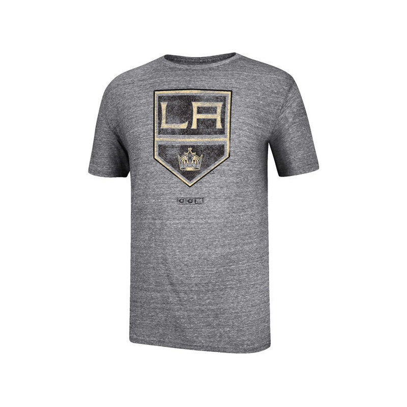 Pánské tričko Los Angeles Kings NHL CCM Bigger Logo šedá