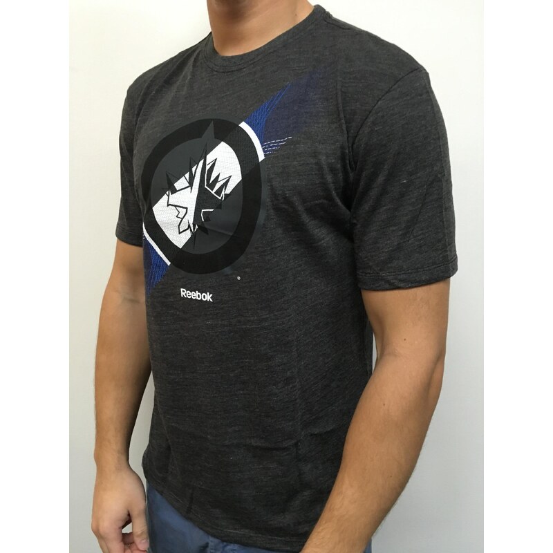 Reebok Pánské tričko Winnipeg Jets NHL Dynamic Logo šedá
