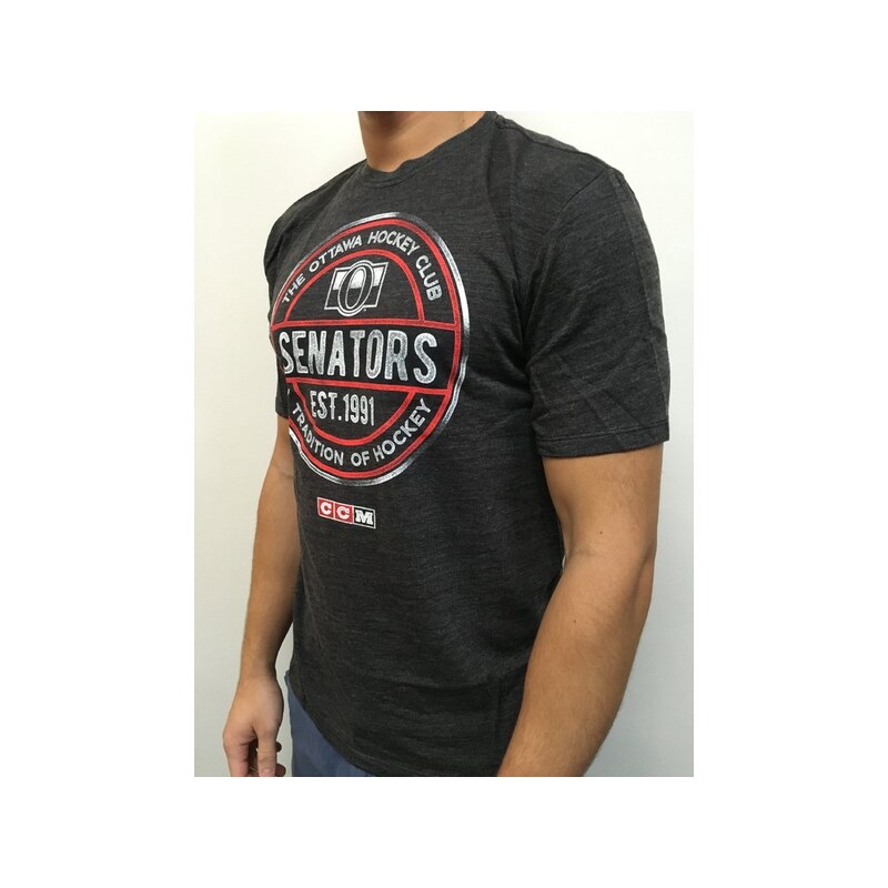 CCM Pánské tričko Ottawa Senators NHL Stamp Černá