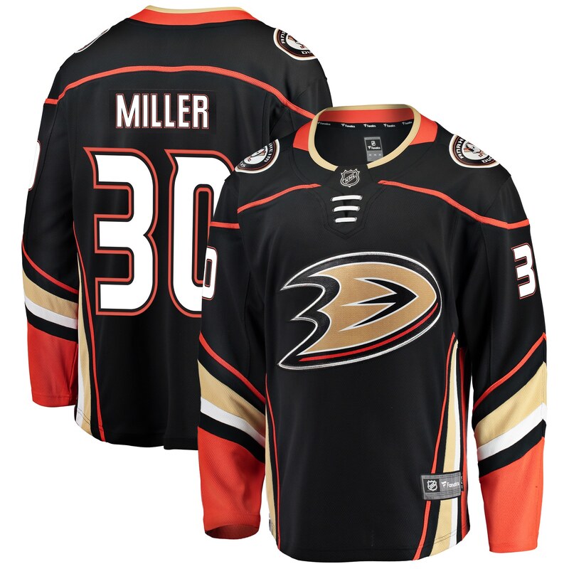 Fanatics Pánský dres Anaheim Ducks NHL #30 Ryan Miller Breakaway