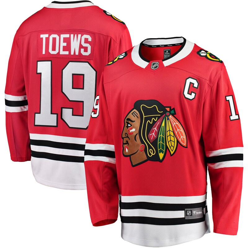 Fanatics Dětský dres Chicago Blackhawks NHL # 19 Jonathan Toews
