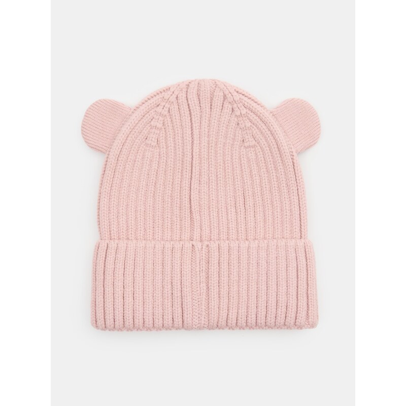 Sinsay - Čepice typu beanie s příměsí viskózy s oušky -