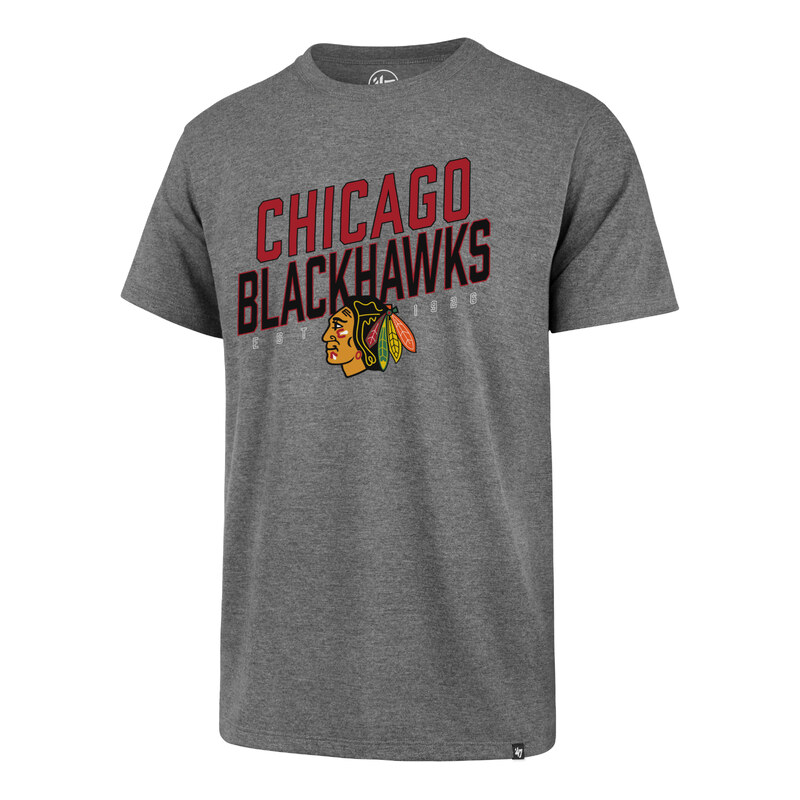 47 Brand Pánské tričko Chicago Blackhawks NHL ’47 Echo Tee šedá