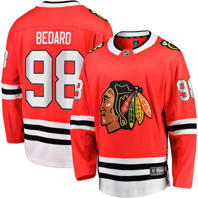 Fanatics Dětský dres Connor Bedard #98 Chicago Blackhawks NHL