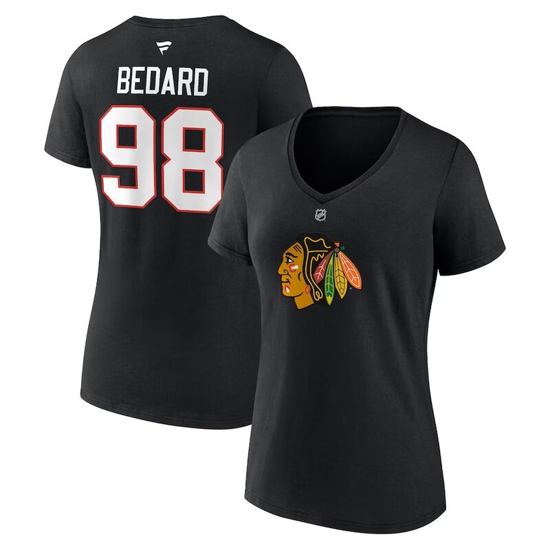 Fanatics Dámské tričko Connor Bedard #98 Chicago Blackhawks NHL