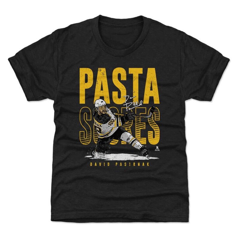 Dětské tričko Boston Bruins NHL David Pastrňák #88 Pasta Scores