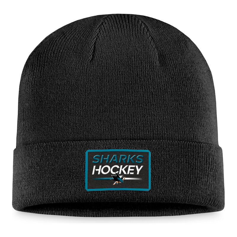 Fanatics Pánská zimní čepice San Jose Sharks NHL Authentic Pro
