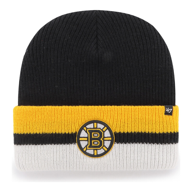 47 Brand Pánská zimní čepice Boston Bruins NHL Split Cuff 47