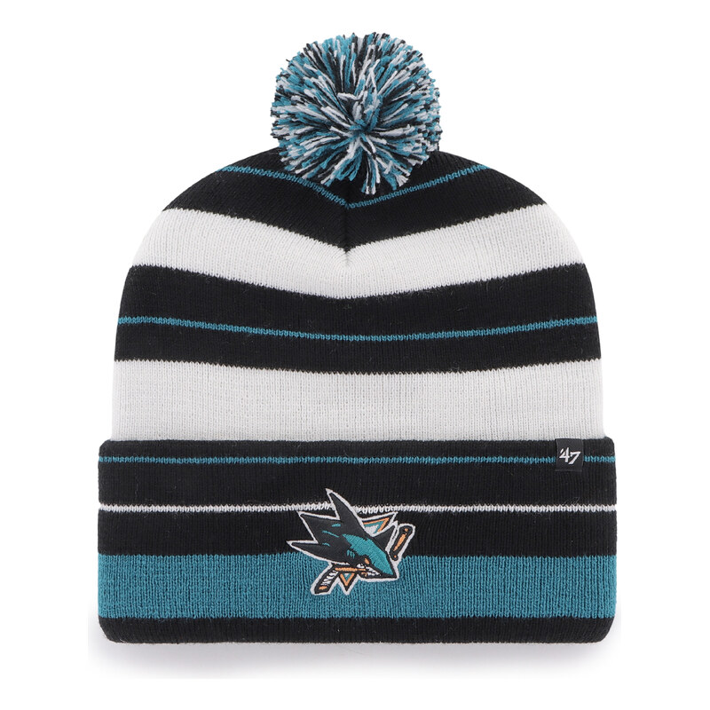 47 Brand Pánská zimní čepice San Jose Sharks NHL Power Line 47