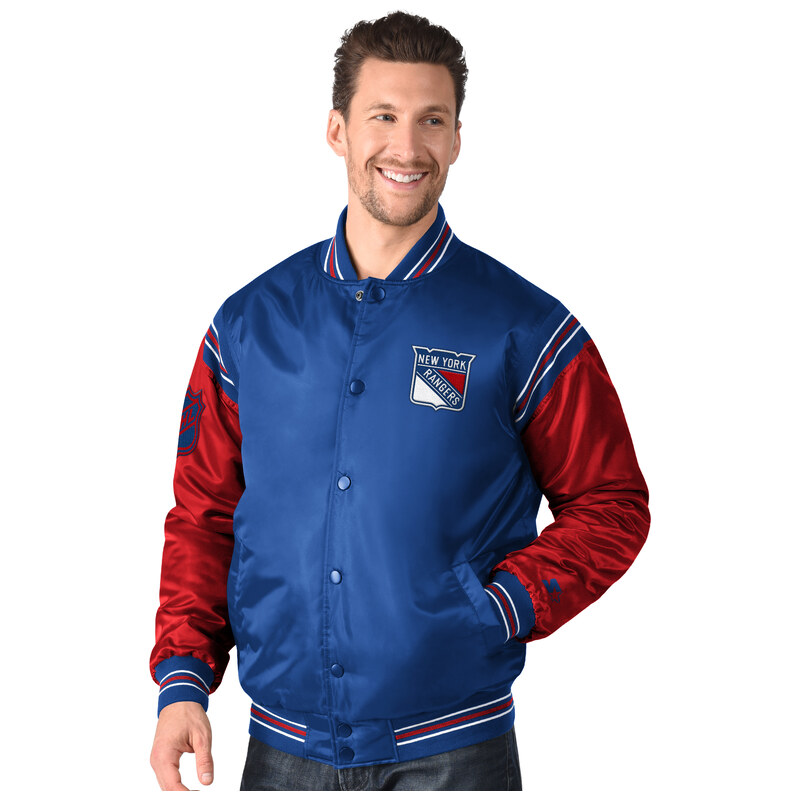 G-III Pánská bunda New York Rangers NHL Enforcer Jacket modrá