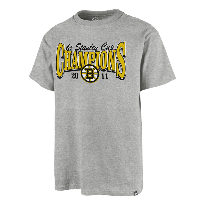 47 Brand Pánské tričko Boston Bruins NHL Backer 47 ECHO Tee šedá