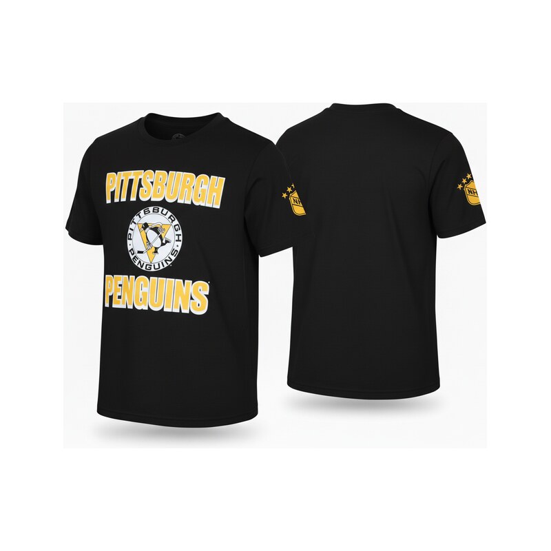 Pánské tričko Pittsburgh Penguins NHL Frozen Rope Černá