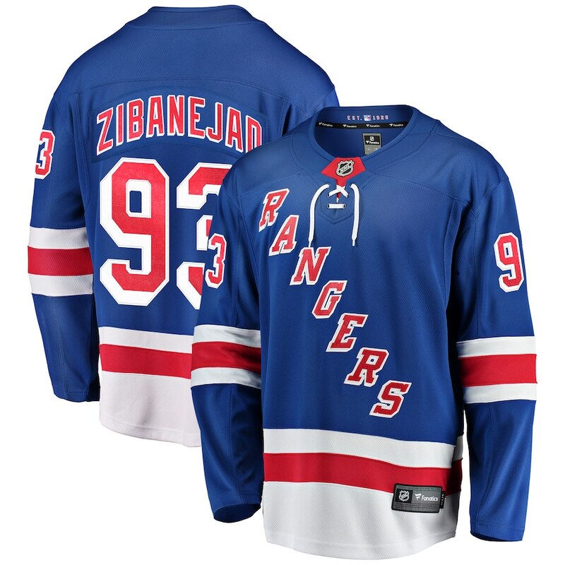 Pánský dres New York Rangers NHL #93 Mika Zibanejad Fanatics