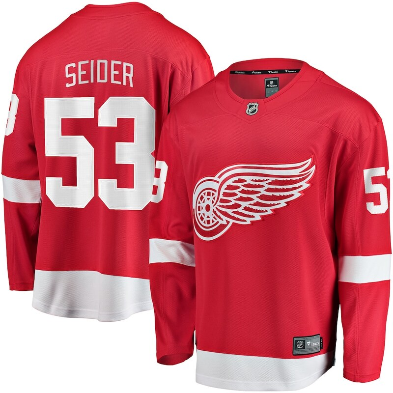 Fanatics Pánský dres Detroit Red Wings NHL #53 Moritz Seider